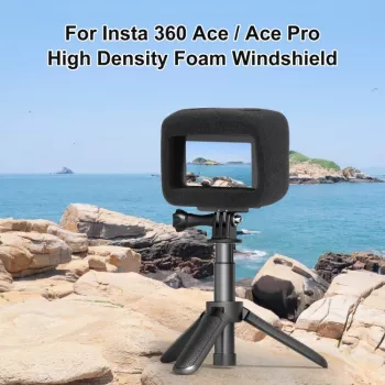 PULUZ Vėjui Atsparus Putų Dangtelis, skirta Insta360 Ace Pro / Insta360 Ace (Juoda)