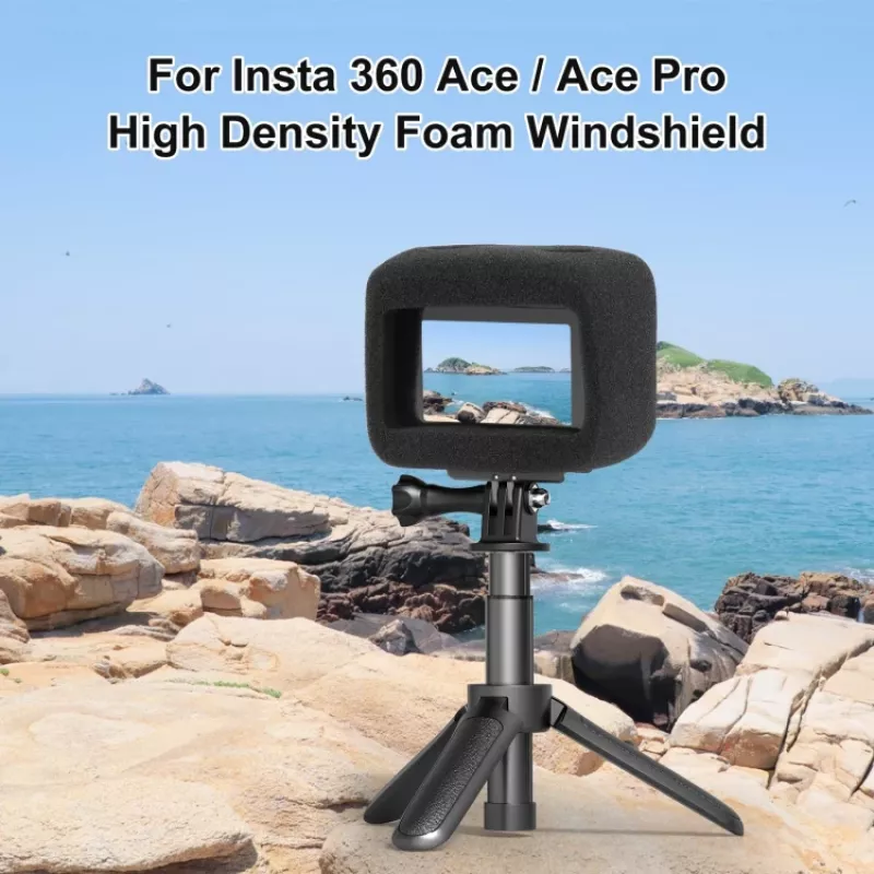PULUZ Vėjui Atsparus Putų Dangtelis, skirta Insta360 Ace Pro / Insta360 Ace (Juoda)