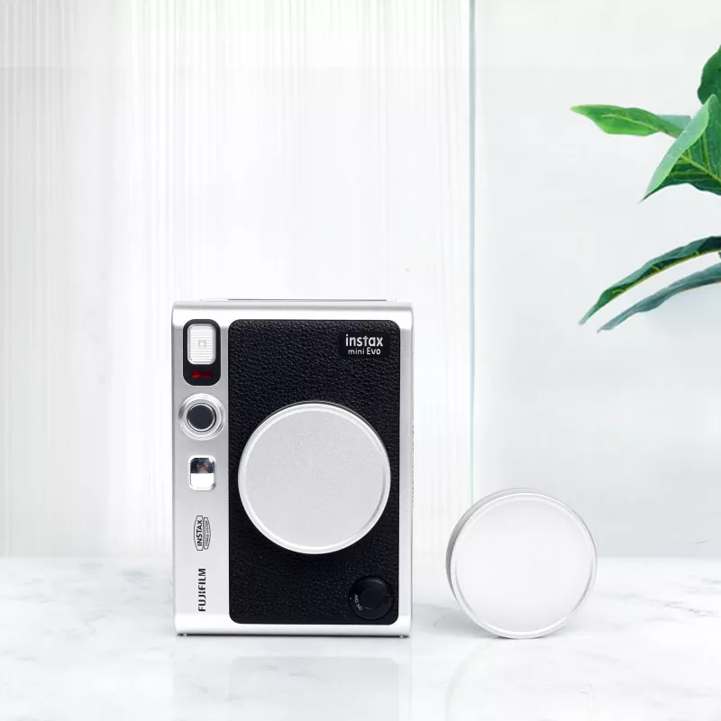 LOVEINSTANT objektyvo dangtelis, skirtas Fujifilm Instax Mini Evo – juodas