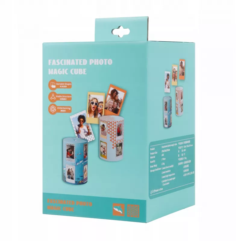 LOVEINSTANT Sulankstomas kubinis nuotraukų rėmelis 24 Instax Mini nuotraukoms - Jūros mėlyna