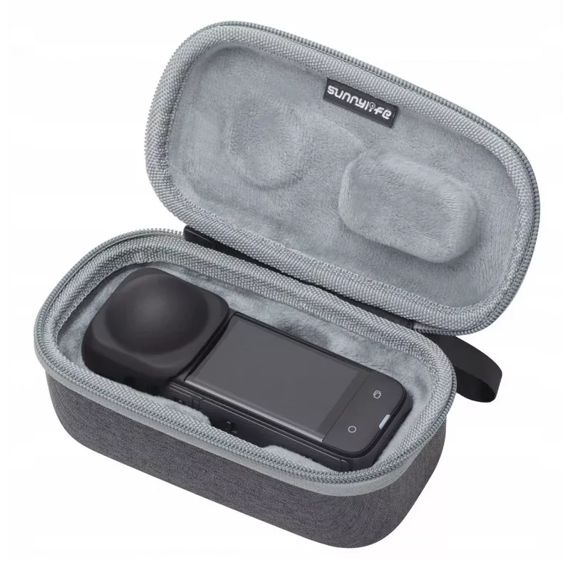 SUNNYLIFE Hard Shell Protective Case, skirta Insta360 X4 – juoda