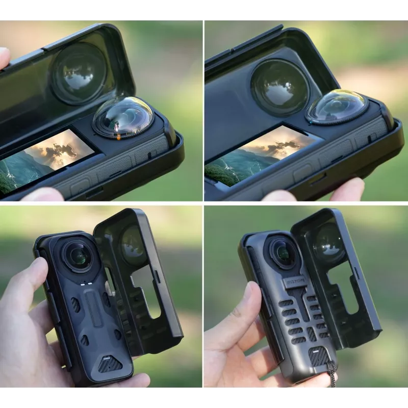 Sunnylife X4-K842-TR kietas dėklas, skirtas Insta360 X4