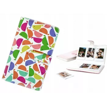 LOVEINSTANT Fotoalbumas, skirtas Fujifilm Instax Mini 12 40 11 9 8 7 Evo Liplay Link – 96 nuotraukų – banginių dizainas