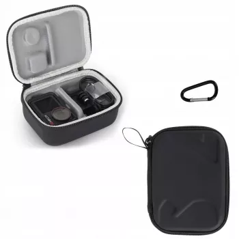 SUNNYLIFE apsauginis dėklas DJI Osmo Action 3, 4, 5 Pro – kietas EVA korpusas, atsparus smūgiams, juodas