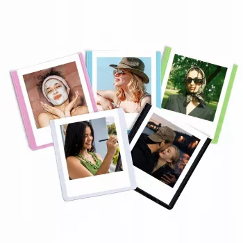 LOVEINSTANT 5 vnt. Magnetinių nuotraukų rėmelių rinkinys, skirtas Polaroid Go – įvairių spalvų