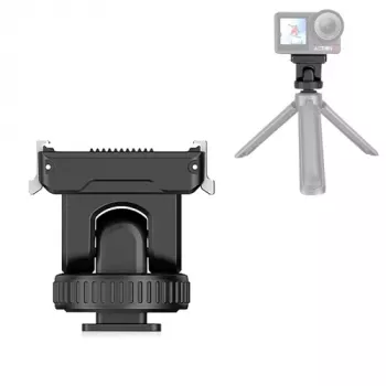 PULUZ greito atjungimo laikiklio adapteris 1/4 inch sriegiu ir šaltojo bato jungtimi, skirtas DJI Osmo Action 3/4/5 Pro PU727B