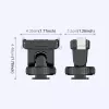 PULUZ greito atjungimo laikiklio adapteris 1/4 inch sriegiu ir šaltojo bato jungtimi, skirtas DJI Osmo Action 3/4/5 Pro PU727B