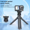 PULUZ greito atjungimo laikiklio adapteris 1/4 inch sriegiu ir šaltojo bato jungtimi, skirtas DJI Osmo Action 3/4/5 Pro PU727B