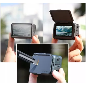 SUNNYLIFE Frame Mount + Lens Cover, skirtas DJI Osmo Action 5 Pro / 4 / 3 - Juoda