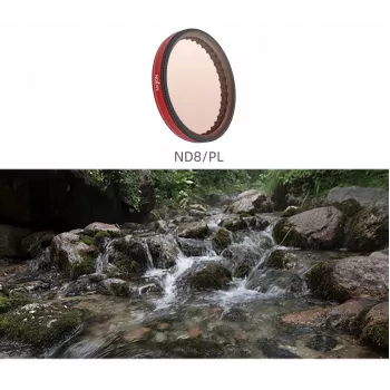 SUNNYLIFE Hybrid Filter 2in1 Polarizing PL ND8, skirtas DJI Osmo Action 5 Pro / 5 Pro / 4 / 3 FI903-8