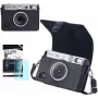 LOVEINSTANT 2-in-1 Protective Case and Tempered Glass Screen Protector Kit for Fujifilm Instax Mini Evo - Black