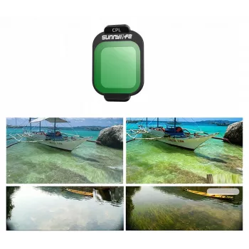 SUNNYLIFE CPL poliarizacinis filtras, skirtas DJI Flip dronui, su apsauginiu dėklu Fi963
