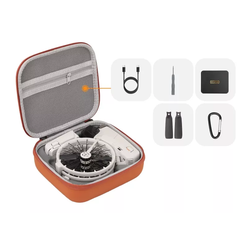 SUNNYLIFE Hard Shell Carrying Case for DJI Flip Drone - Orange (FP-B957-C)