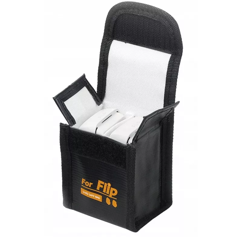 SUNNYLIFE Fireproof Battery Safety Bag for DJI Flip Drone - Holds 2 Batteries - FP-DC955-2