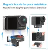 PULUZ 1/4 inch į GoPro laikiklio adapteris, skirtas DJI Osmo Action 5 Pro / 4 / 3 - juodas