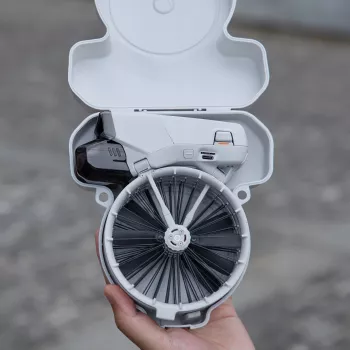 SUNNYLIFE Hard Case Carrying Bag for DJI Flip Drone with Strap, Grey, FP-SN953-GY