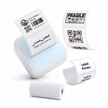 LOVEINSTANT S1 Bluetooth Thermal Printer for Photos, Stickers, Notes, Labels, 53mm, 203dpi, Blue