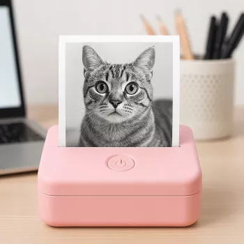 LOVEINSTANT X6 Bluetooth Thermal Printer for Photos, Stickers, Notes, Labels, Pink
