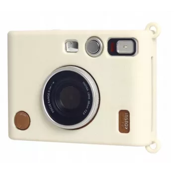 LOVEINSTANT Silicone Case for Fujifilm Instax Mini Evo - White