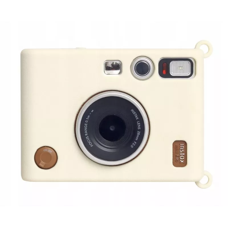 LOVEINSTANT Silicone Case for Fujifilm Instax Mini Evo - White