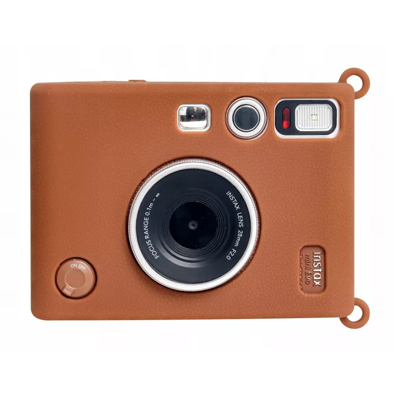 LOVEINSTANT Silicone Protective Case for Fujifilm Instax Mini Evo - Brown