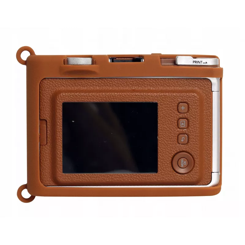 LOVEINSTANT Silicone Protective Case for Fujifilm Instax Mini Evo - Brown