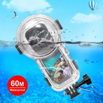PULUZ vandeniui atsparus korpusas iki 60 m, skirtas Insta360 X5 / X 5 / Pu756t