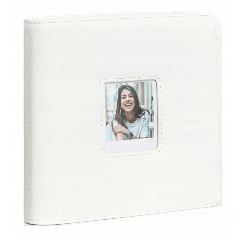 LOVEINSTANT fotoalbumas, skirtas Polaroid Go – 36 lapų, 288 nuotraukoms, baltos spalvos PU oda