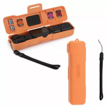 SUNNYLIFE Protective Hard Case for DJI Osmo Pocket 3 and Accessories, Orange