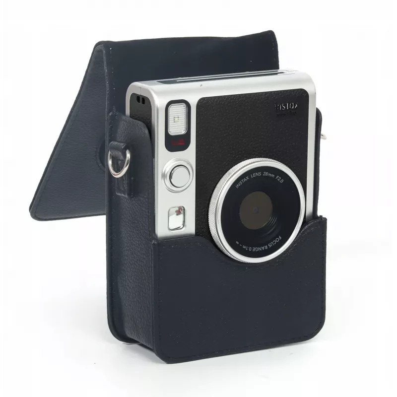 LOVEINSTANT Dėklas / Apsauginis maišelis Fujifilm Instax Mini Evo, juodas / vertikalus
