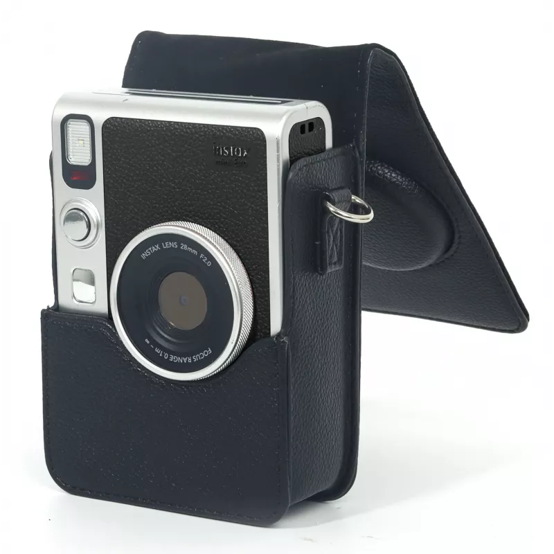 LOVEINSTANT Dėklas / Apsauginis maišelis Fujifilm Instax Mini Evo, juodas / vertikalus