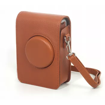 LOVEINSTANT Apsauginis Dėklas Fujifilm Instax Mini Evo – Ruda (Vertikalus)