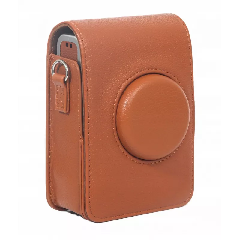 LOVEINSTANT Apsauginis Dėklas Fujifilm Instax Mini Evo – Ruda (Vertikalus)