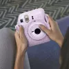 LOVEINSTANT Plush Kitten Case, skirta Fujifilm Instax Mini 12 – violetinė