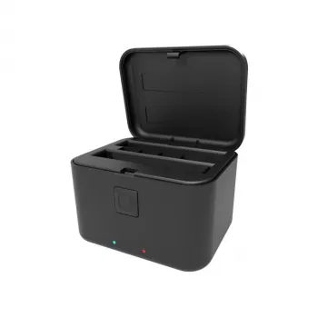 PULUZ PU765B dvigubas USB akumuliatorių įkroviklis, skirtas Insta360 X5