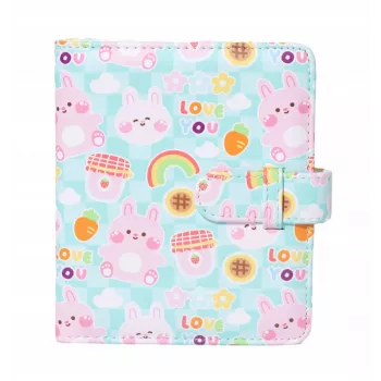 LOVEINSTANT fotoalbumas 64 nuotraukoms, skirtas Fujifilm Instax Mini 99 41 12 40 11 Evo Liplay Link - Pink Bear Love You