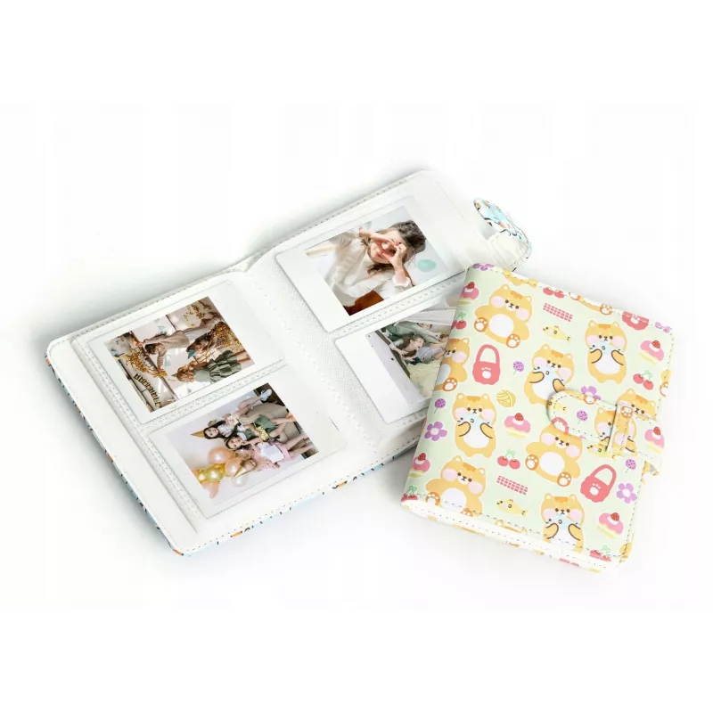 LOVEINSTANT fotoalbumas 64 nuotraukoms, skirtas Fujifilm Instax Mini 99 41 12 40 11 Evo Liplay Link - Pink Bear Love You
