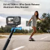 PULUZ PU768B narvelio bėgelis DJI Osmo Action 5 Pro / 4, horizontaliam ir vertikaliam naudojimui