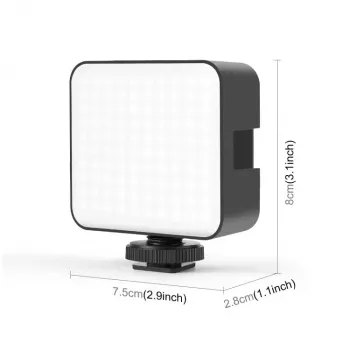 PULUZ LED vaizdo šviesos šaltinis 100 LED 5W Bi-Color 2900-6500K USB-C 1/4 inch sraigtinis laikiklis kamerai/telefonui PU4141B