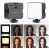PULUZ LED vaizdo šviesos šaltinis 100 LED 5W Bi-Color 2900-6500K USB-C 1/4 inch sraigtinis laikiklis kamerai/telefonui PU4141B