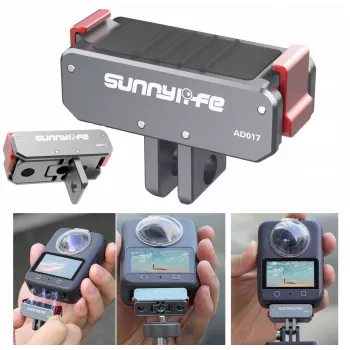 SUNNYLIFE Magnetic Quick Release Adapter su 1/4 inch sriegiu ir GoPro laikikliu, skirtas DJI Osmo Action 5 Pro / 4 / 3, AD017-T