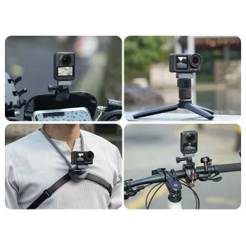 SUNNYLIFE Magnetic Quick Release Adapter su 1/4 inch sriegiu ir GoPro laikikliu, skirtas DJI Osmo Action 5 Pro / 4 / 3, AD017-T