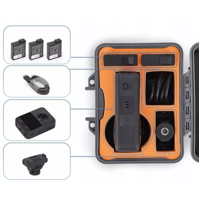 SUNNYLIFE Waterproof Protective Hard Case Mini for DJI Osmo 360 / AQX-21-GY