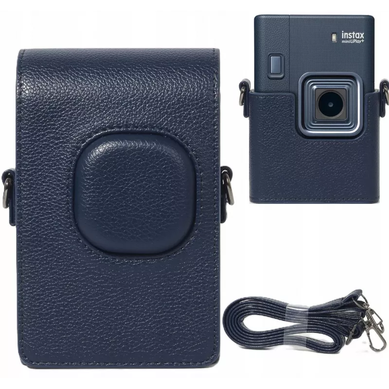 Apsauginis dėklas LOVEINSTANT Fujifilm Instax Mini LiPlay+ kamerai, tamsiai mėlynas