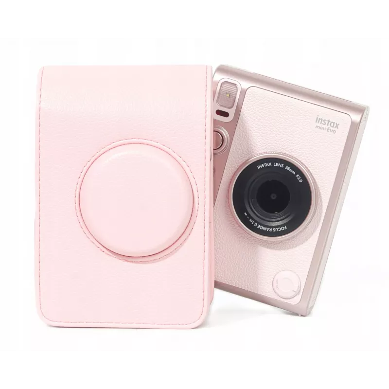 LOVEINSTANT Dėklas Maišelis Užvalkalas Fujifilm Instax Mini Evo Rožinis Vertikalus
