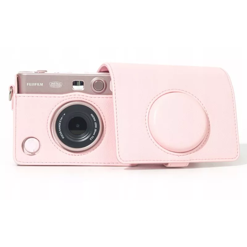 LOVEINSTANT apsauginis dėklas Fujifilm Instax Mini Evo - rožinis / horizontalus