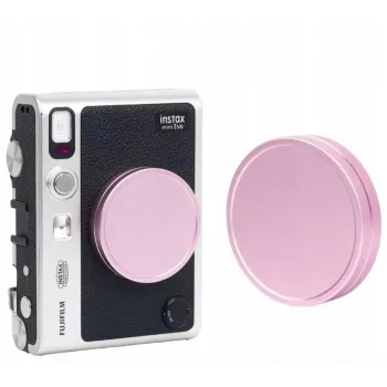 LOVEINSTANT apsauginis objektyvo dangtelis, skirtas Fujifilm Instax Mini Evo – rožinis