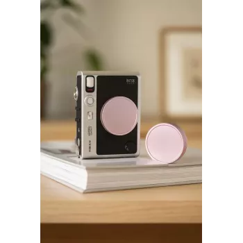 LOVEINSTANT apsauginis objektyvo dangtelis, skirtas Fujifilm Instax Mini Evo – rožinis