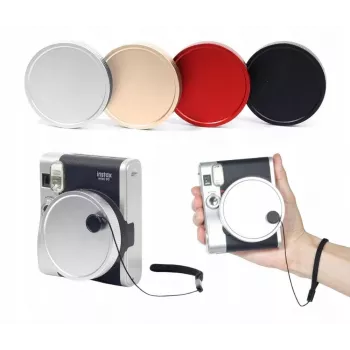 LOVEINSTANT Apsauginis objektyvo dangtelis, skirtas Fujifilm Instax Mini 90 – raudonas