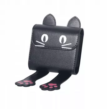 LOVEINSTANT dėklas Instax Square Mini nuotraukoms, suderinamas su Fuji SQ1 SQ6 SQ20 SQ10 99 41 40 12 11 / Juoda katė